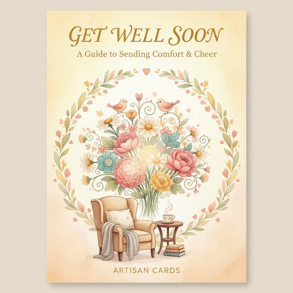 Illustration for a get well soon greeting card guide