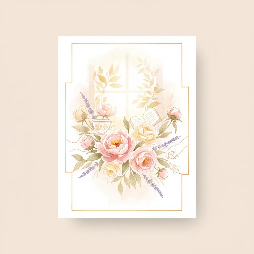 Illustration for a Mother's Day greeting card guide